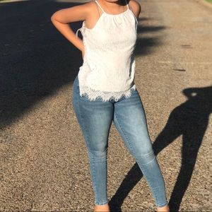 Fashion nova laced tank top